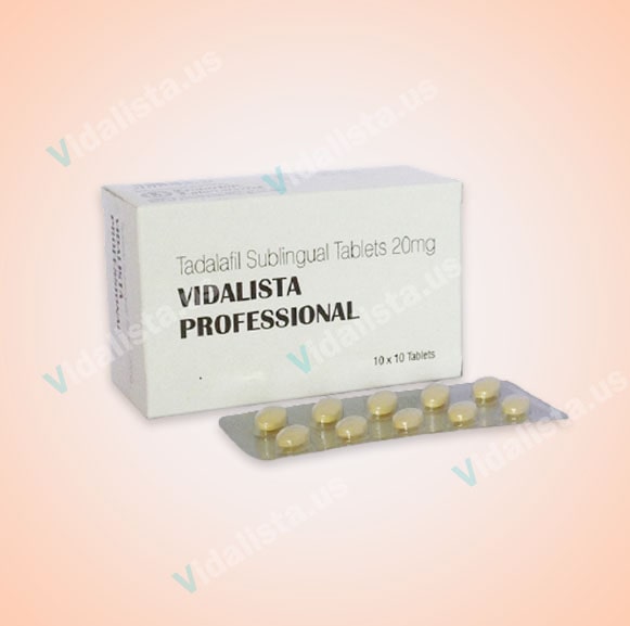 Vidalista Professional 20 Mg: Tadalafil Sublingual Tablets Online at $0.85/Pill | Vidalista.us